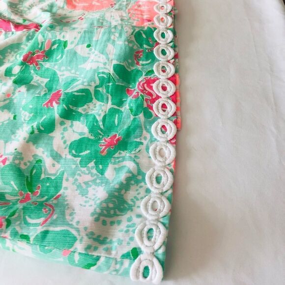 Lilly Pulitzer Floral Skort in Pink and Green - Picture 5 of 8
